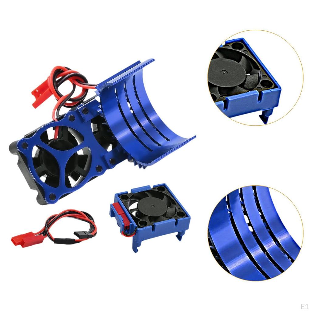 3340 RC Cooling Fan Motor Remote Control Car Accessories Reliable Double Fans Replacement for