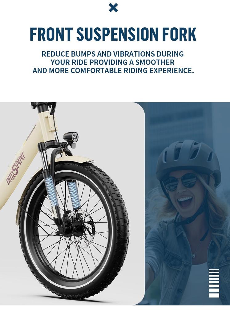 Skládací elektrokolo ONESPORT 20" 250W motor Maximální rychlost 25 km/h 48V 17AH Maximální dojezd 120 km Nosnost 150 kg OT16