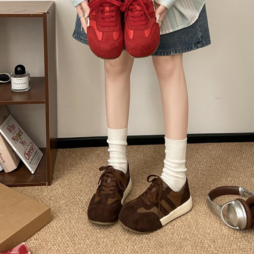 Ou Ruofeng Europe Station Increases the Popularity of Platform Dad Shoes 2025 New Fashionable Versatile Lace-up Sports and Leisure Shoes