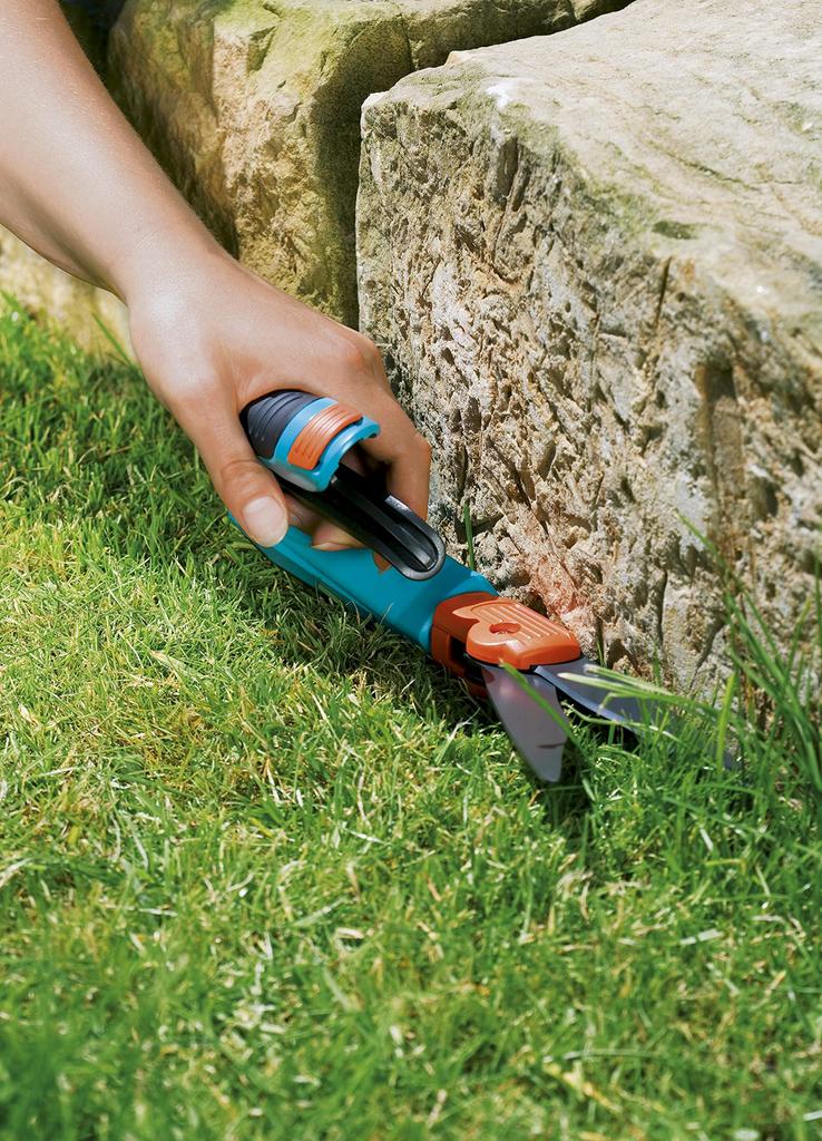 GARDENA Vejos žirklės Comfort 360 laipsnių besisukantys ašmenys Kairės ir dešinės pusės rankena Produktas iki 25 metų (naudoti) Peteliškės formos 08735-20 Garantija