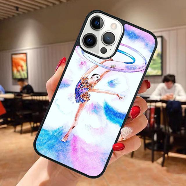 

Чехол для телефона с картиной маслом на тему гимнастики для iPhone 17 Air 13 12 14 15 16 Чехол для Apple Pro Max Plus Coque iPhone 13pro max