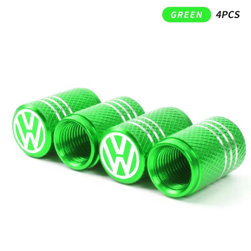 Tappo Valvola Gonfiaggio Pneumatici Auto in Alluminio Avvitabile Antifurto per Volkswagen VW R Line Golf MK4 MK5 MK6 MK7 MK8