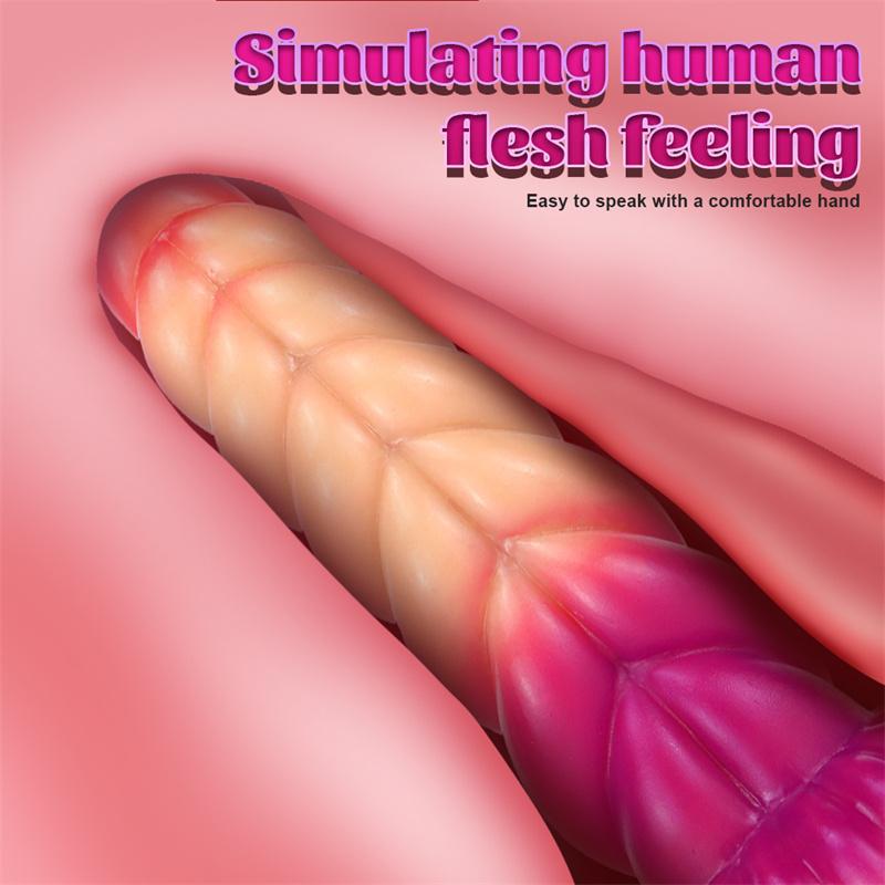 Gradient Color Twist Shape Female Anal Plug Anal Dilator Female Imitation Phallus Adult Sex Toys