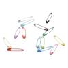 Nickel-Plated Steel Small Safety Pins 32mm/1.26inch Clothes Pins Assorted  Sewing Crafts