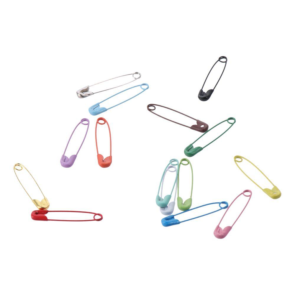 Nickel-Plated Steel Small Safety Pins 32mm/1.26inch Clothes Pins Assorted  Sewing Crafts