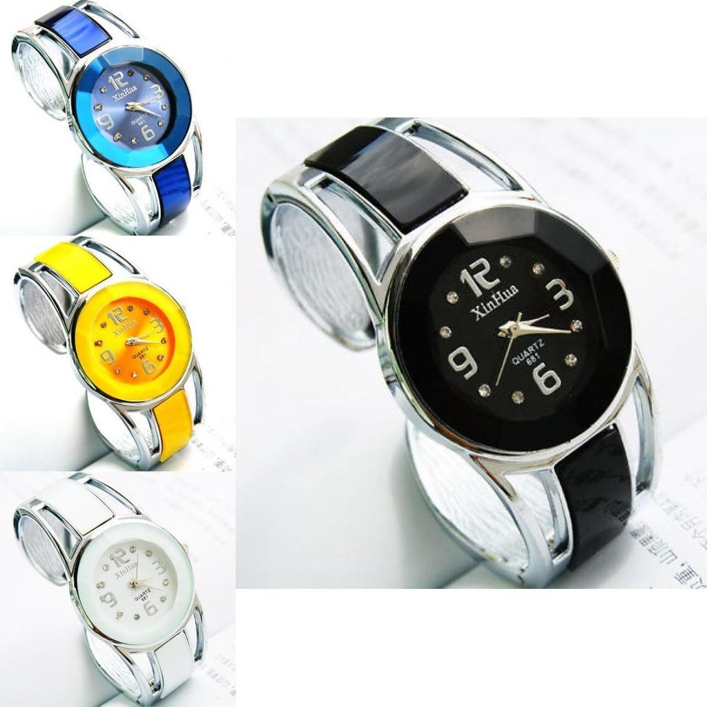 Unisex Bracelet Watch Quartz Analog Wristwatch In Vibrant Candy Colors For Everyday Style