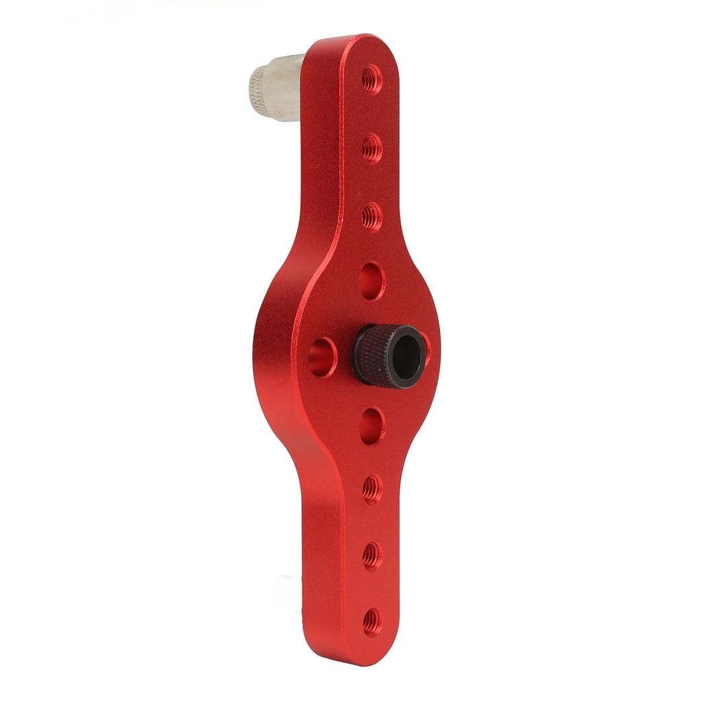 Vertical Pocket Hole Jig Aluminum Alloy Accurate Dowelling Self Centering Drill Guide for Woodworking Red