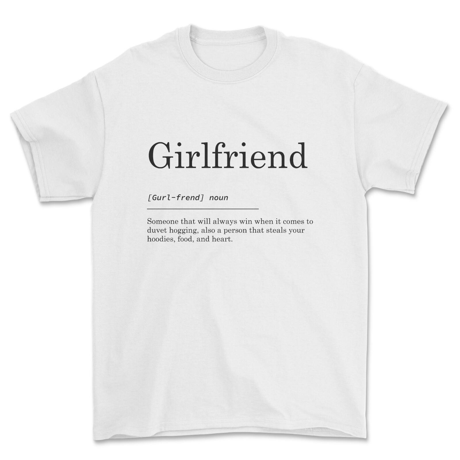 Girlfriend Definition T-shirt, Unisex Funny Sweet Valentine Gift S разноцветный