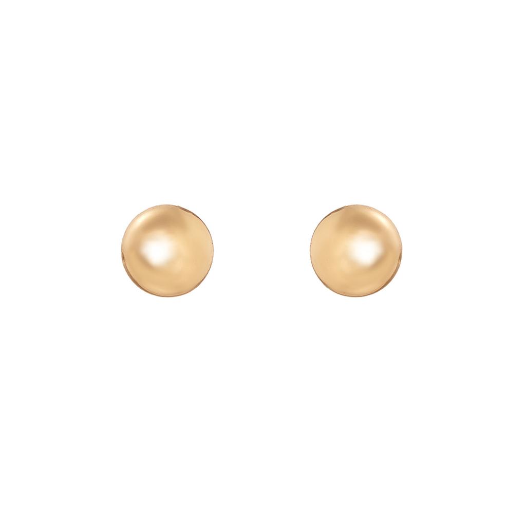 1 pair of fashionable and simple copper round earrings for women that do not fade