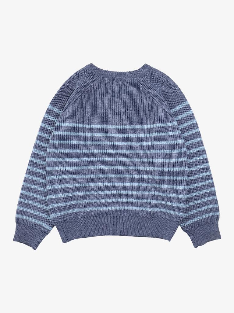 Ousa Striped Raglan V-Neck Knit