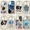 Phone Case For Bold Number 67 Graphic iPhone 17 16 16e 15 14 13 12 11 Mini Pro Max X XR XSMax 8 Air Plus Transparent Back Cover