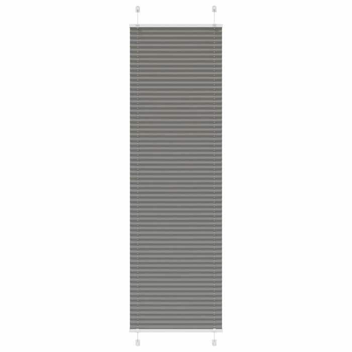 VidaXL Store plissé anthracite 60x200 cm largeur du tissu 59,4 cm, store plissé de fenêtre, store accordéon, store plissé de 4015101