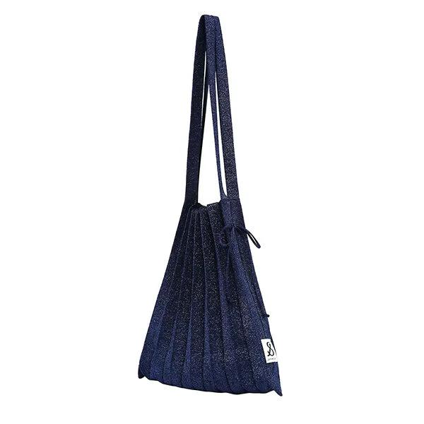 Lucky Pleats Knit M Starry Navy