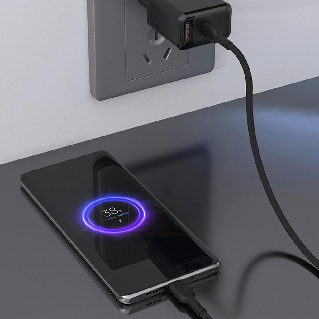 Kabel Dudao L9C 65W USB-C - USB-C 1m - Czarny