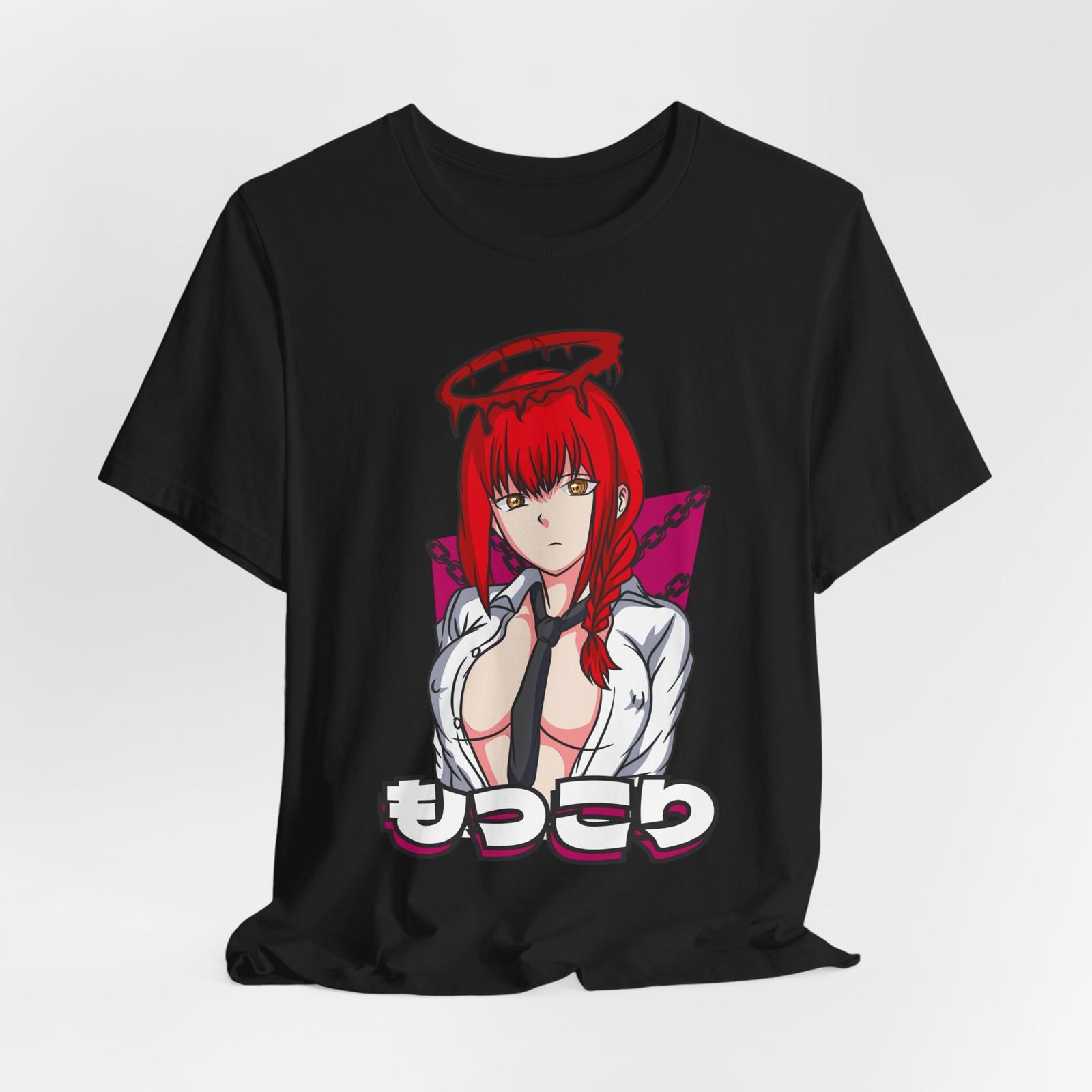 

Waifu Makima Anime Short Sleeve T-Shirt Mens Womens Tees Top Tee Tops, Graphic T-Shirt Mens Womens Tees Top Tee Tops for Fans, Gift for Otaku, M