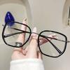 3PCS Oversized Square Myopia Glasses Women Men Fashion Block Blue Light Prescription Nearsighted Optical Glasses