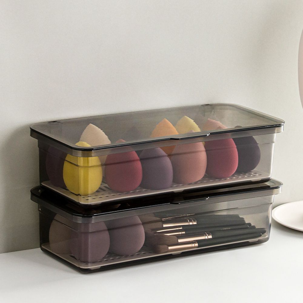 Portable Tableware Organizer Spoon Fork Tray Cutlery Storage Box Cosmetic Make-up Brush Holder