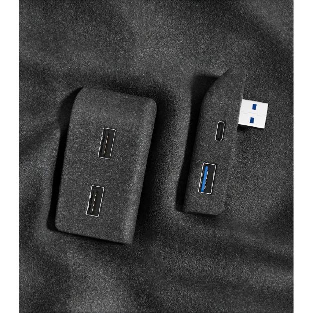 For Tesla Model 3 Highland Model Y Juniper 2021-2025 Glove Box Flocking USB HUB Adapter Quick Charger Car Accessories