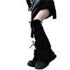 Leg Loose Slimming Cold Leg School Harajuku Subculture School Costume [LYING] Warmers, "Jirai-kei" (Landmine Style) Style, Belted, Women's Socks,