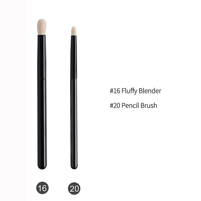 

OVW 2 шт. коза профессиональные косметические кисти для макияжа инструменты натуральные волосы черная живопись деревянная ручка brochas maquillaje pelo natura