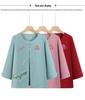 Mom's Stylish Chinese-Style Summer Top: Elegant Fake Two-Piece for Women and Grandmas