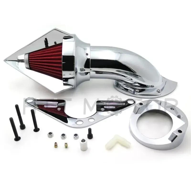 Motorcycle Cone Spike Air Cleaner For Yamaha 1999-2018 Road Star 1600 XV1600A 1700 XV1700 Chrome