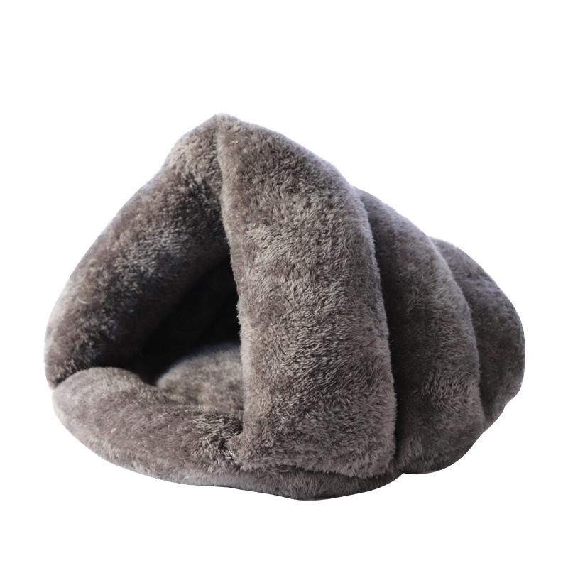 Hundehütte Katzenhütte Dreieckige Zwinger Pantoffel Zwinger Winter Warm Halbgeschlossene Heimtierbedarf