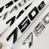 3D ABS Auto Kofferraum Wörter Buchstaben Logo Abzeichen Emblem Aufkleber für BMW 7er Serie 730e 740e 745e 750e 760e F01 F02 G11 G12 uw2