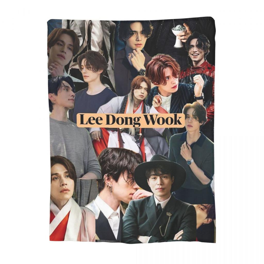Manta de Lee Dong Wook Manta de Franela para Sofá Mantas Portátiles para Sofá Ropa de Cama Mantas de Viaje Colcha Colcha