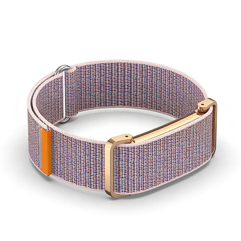 Metal Protective Case Nylon Strap For Fitbit Air Ultra-Slim Feather-Light Breathable Quick Release Replacement Wrist Band