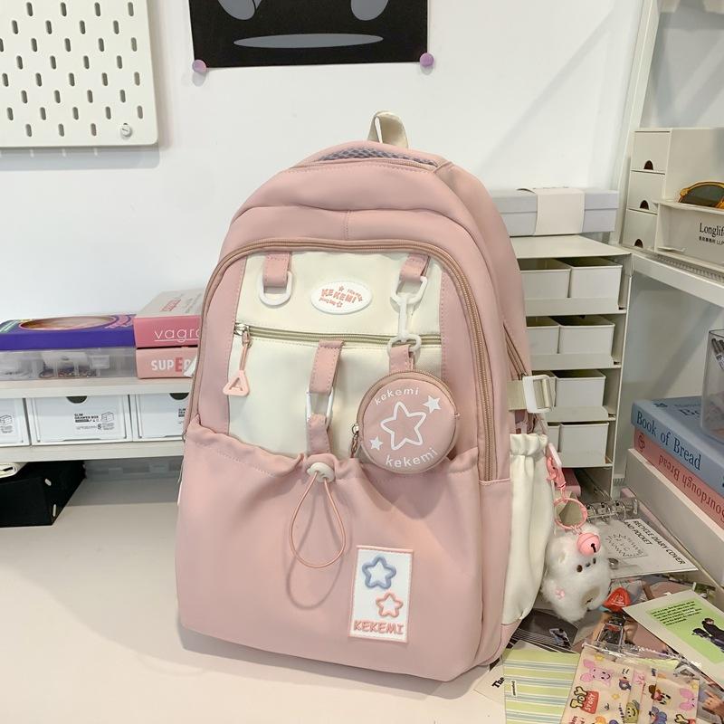Student Backpack New Style Middle School Backpack for Women Large Capacity School Bag High Value Travel Bag Women Backpack