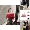 Fashionable Small Square Bag For Women Versatile Shoulder Crossbody Bag In Black