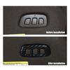 Front Reading Light Switch Cover Trim 1X For Ford Ranger 23-24 ABS Carbon Fiber