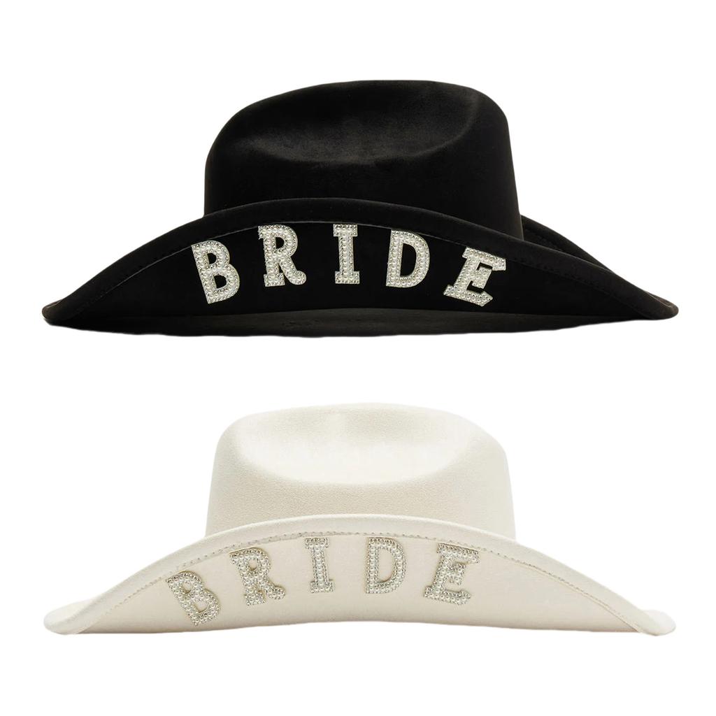 Bride Bride Hat Crystal Panama Hat for Disco House Cocktail Parties Vacation Sparkly Crystal for Comedian
