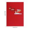 Novelty for Pop Up Greeting Cards 3D Christmas Cards Xmas Elements Greeting Card