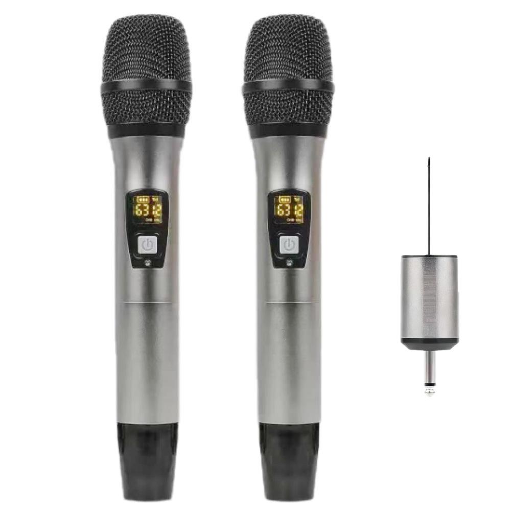 YY801 High Power Handheld Wireless Microphone Set for Home KTV & Outdoor Performance