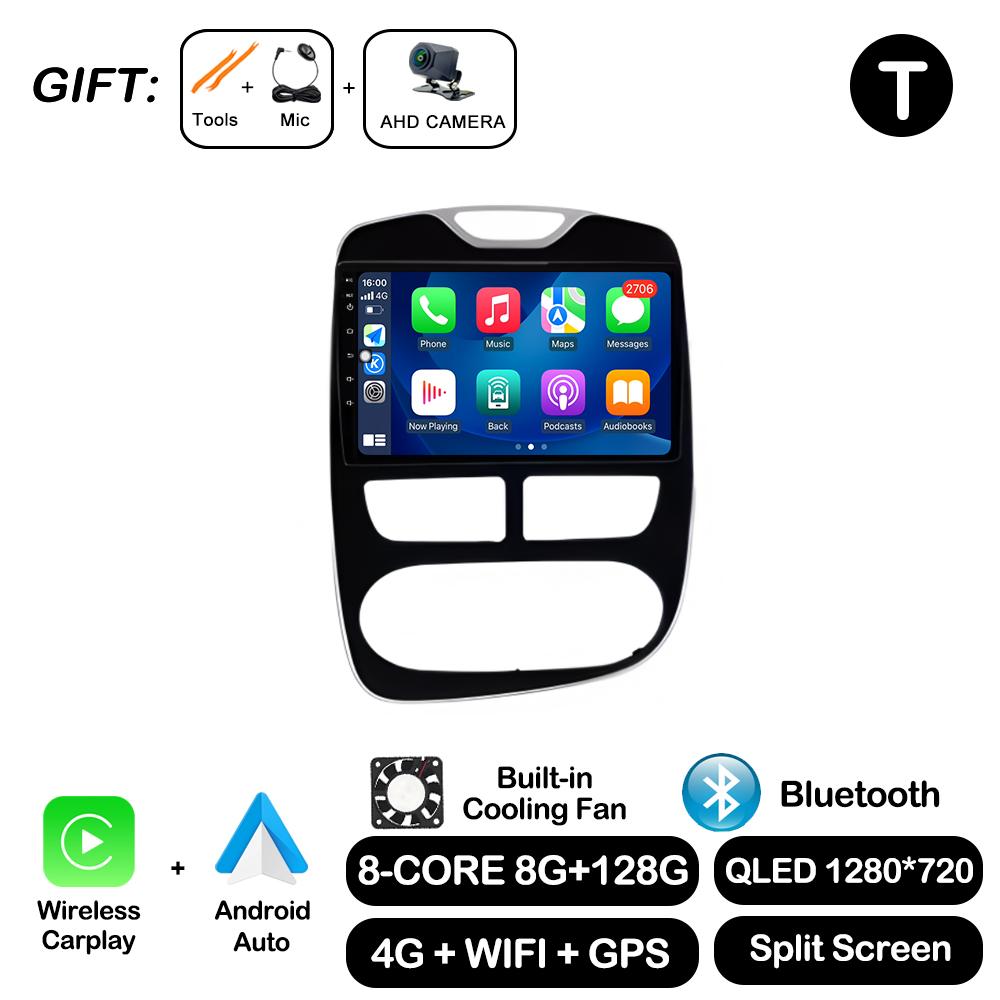 10'' For Renault Clio 4 2012 - 2016 Carplay Car Radio Multimedia Video Player Android Auto 4G WIFI GPS Navigation DSP stereo BT