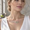 Adjustable Chain Tennis Racket Necklace Dazzling Sport Theme Jewelry  Sport Party
