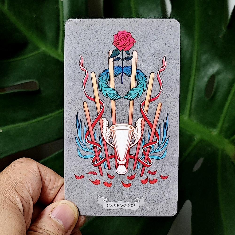 10.3*6cm Tarot On Canvas - A Stroll Through A Virtual Museum, 78 Pcs Tarot Cards Based On Rider Waite System
