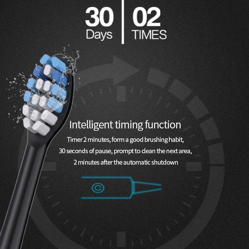 Wholesale Custom Logo Rechargeable Automatic Electric Toothbrush Soft Bristle Waterproof Feature for Oral Care Teeth Cleaning