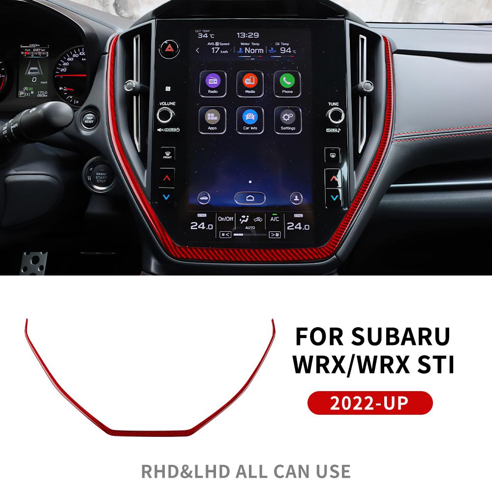 For Subaru WRX/ WRX STI 2025 2025 2025 Real Soft Carbon Fiber LHD RHD Accessories Central Control Navigation Frame Interior Trim