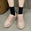 Fashion Women Platform Casual Sneakers Rhinestones Thick-soled White Silver Shoes for Women Shining Crystal Sneakers Trend Shoes