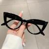 Retro Anti Blue Light Optical Sexy Cat Eye Diamond Glasses Frame Women For Female Luxury Brand Designer Myopia Punk Eyeglasses