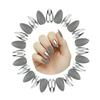 Heaven Press 24-Piece Almond Shape Press-On Nails Matte & Shiny Finish Self-Adhesive & Glue Included Fake Nail Extension Kit No Salon Visit Needed