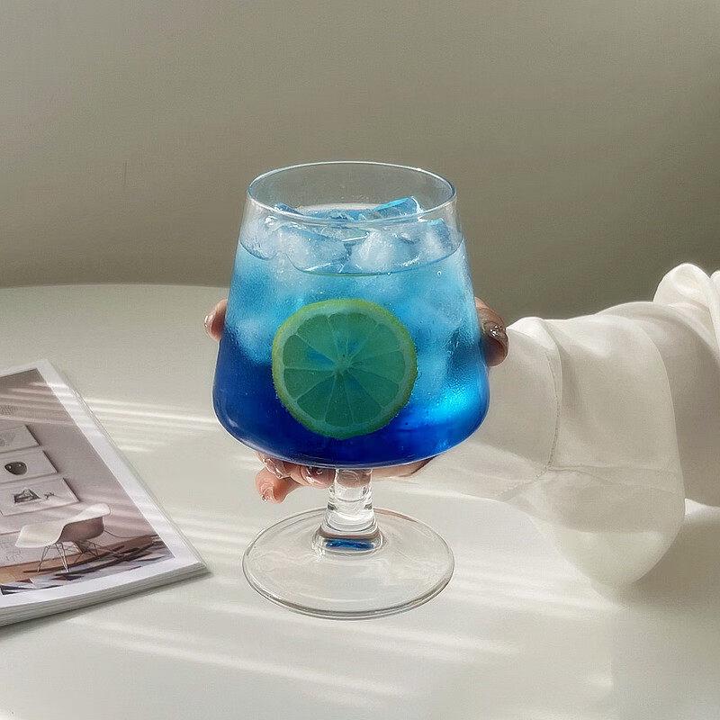 Copo de Pé Alto Estrela Azul Feito à Mão ZISIZ