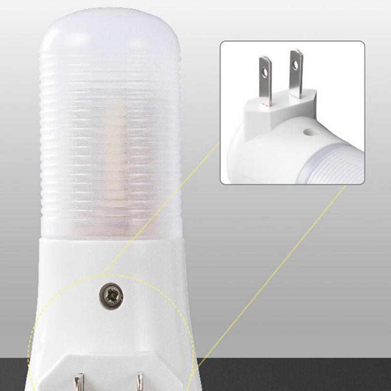 1Pc Kid Children'S Room Bedside Lamp Cold Warm White Mini Led Night Lights Shape Automatic Bedroom Decor Us Plug Wall Lamps