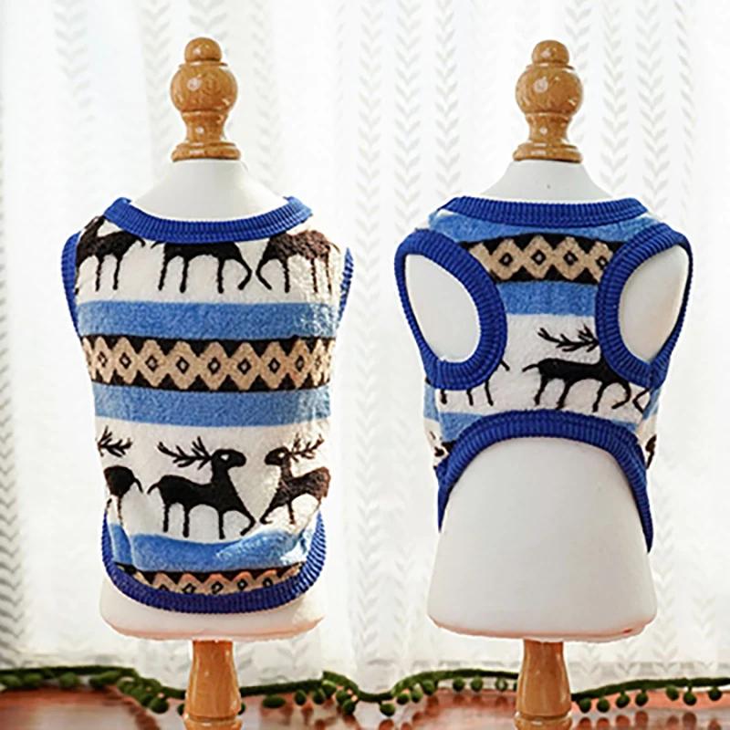 Warm Winter Vest for Small Dogs And Cats Cute Puppy Puffer Jacket Soft Flannel Pet Sweater X-Small Dog Accessories