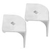 2PCS Pontoon Boat Aluminum Corner   for 90 Degrees  Rounded Corner 3-3Celsius4in To 3-13Celsius16in Height 3-1Celsius4in To 3-5Celsius16in Top Width