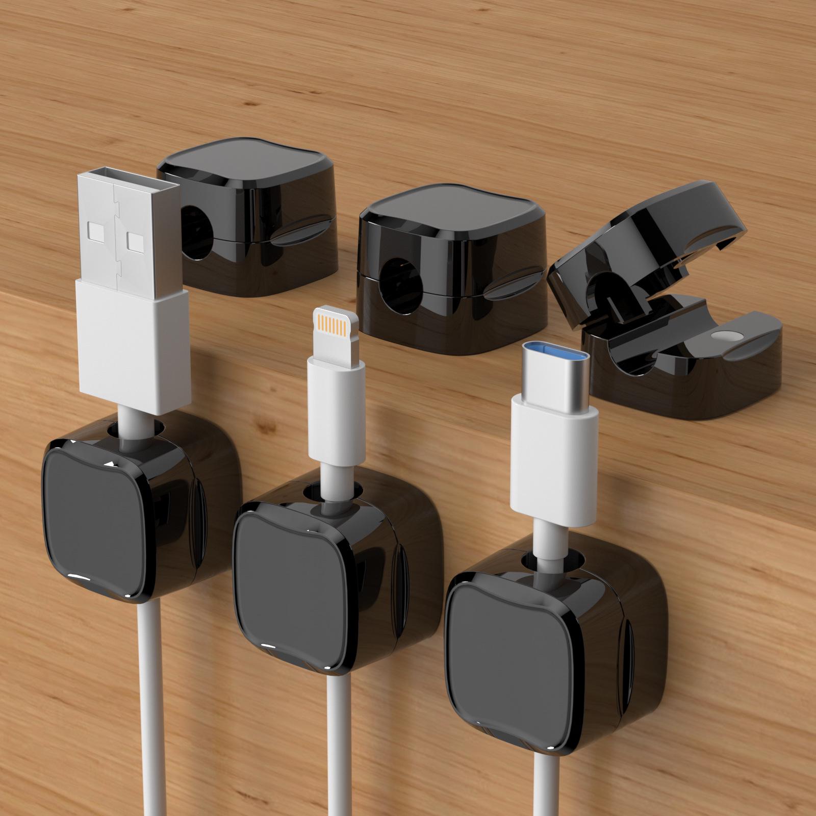 Magnetic Desk Cable Organizer: Cross-border Cable Clip & Storage Solution