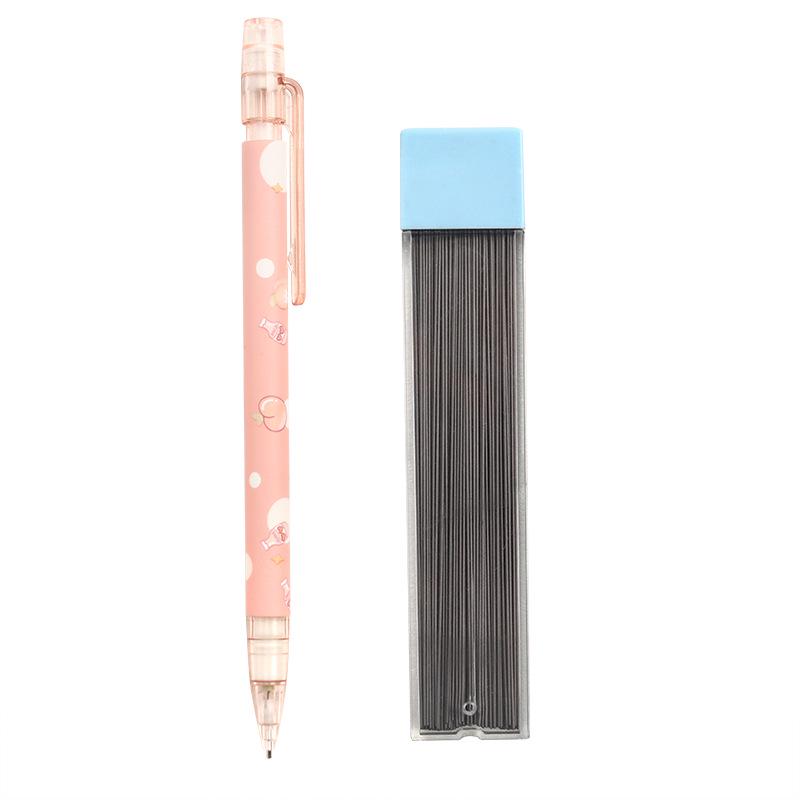 Creative Honey Peach Mechanical Pencil for Elementary Students – Cute, No-Sharpen, Push-Button Design